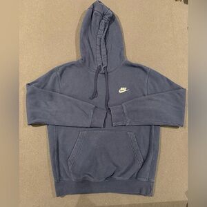 Nike Women's Blue Hoodie with Logo